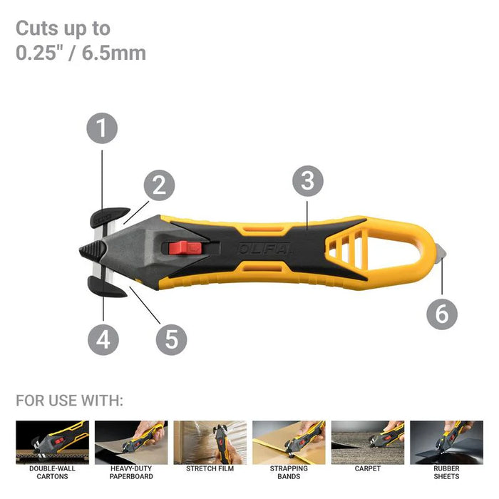 Cutter de seguridad con hoja oculta intercambiable - "OLFA SK-16"