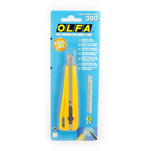 Cutter Estándar con bloqueo de Rueda 9mm- "OLFA 300"