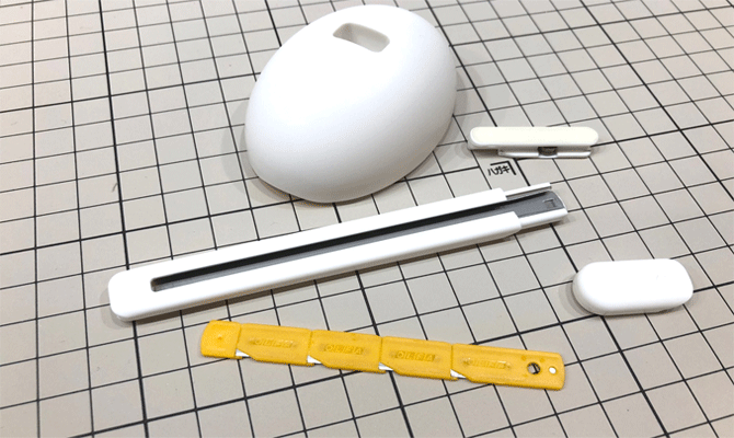 Cutter de seguridad compacto para principiantes - "OLFA ESK-1"