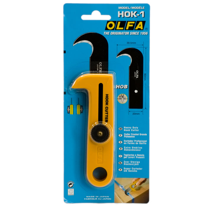 Cortador en forma de gancho resistente - "OLFA HOK-1"