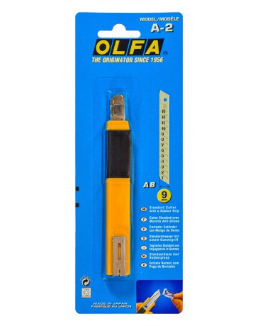 Cutter Estándar con Empuñadora antideslizante de 9mm - "OLFA A-2"