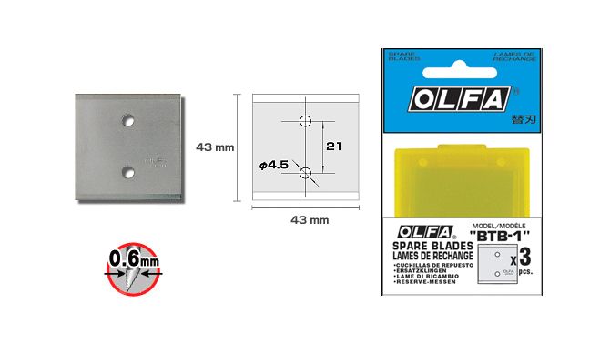 Repuesto para Espátula BTC-1 "OLFA BTB-1"